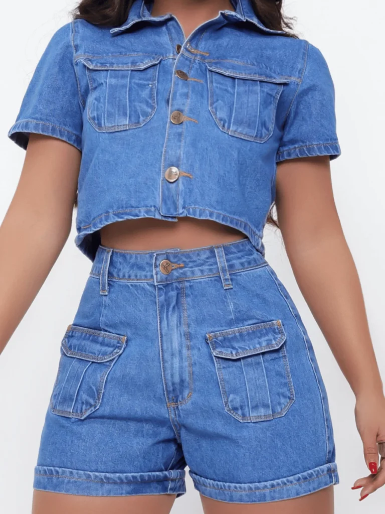 Conjunto Feminino Jeans