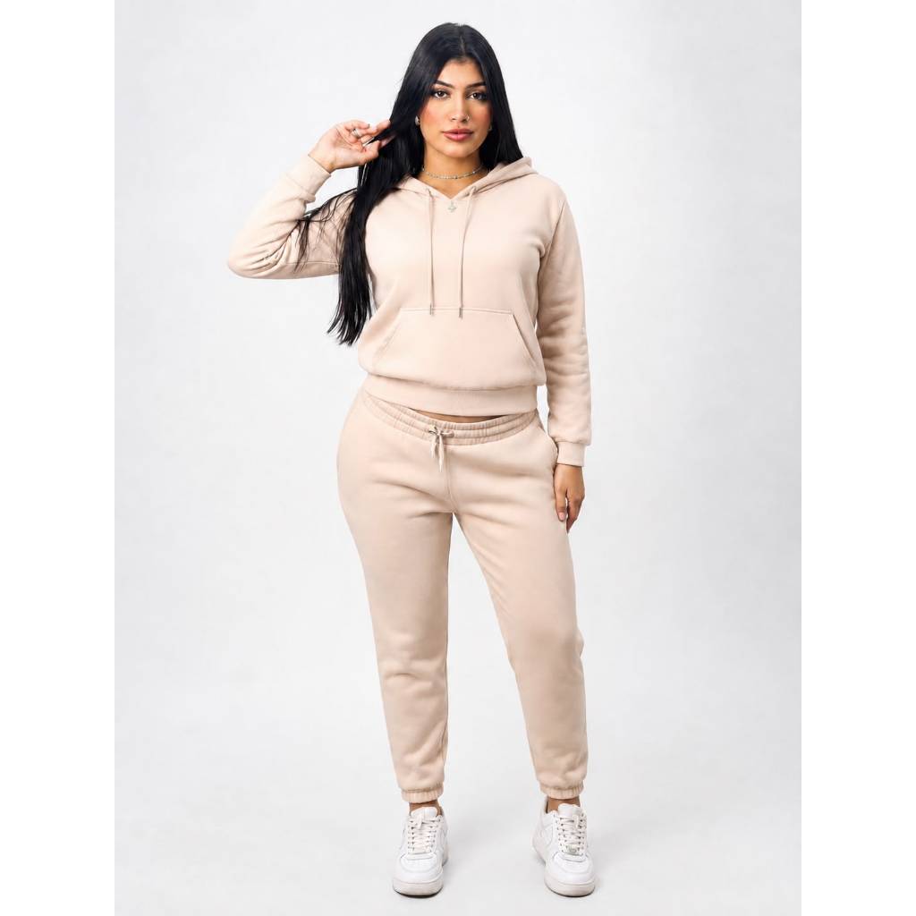 Conjunto de Moletom Feminino: conforto e estilo para o dia a dia Conjunto de Moletom Feminino