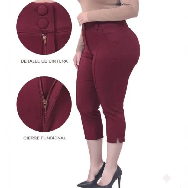 Calça Capri Social Plus Size de Alfaiataria | Shopee Calça pantacurta feminina de alfaiataria capri social plus size