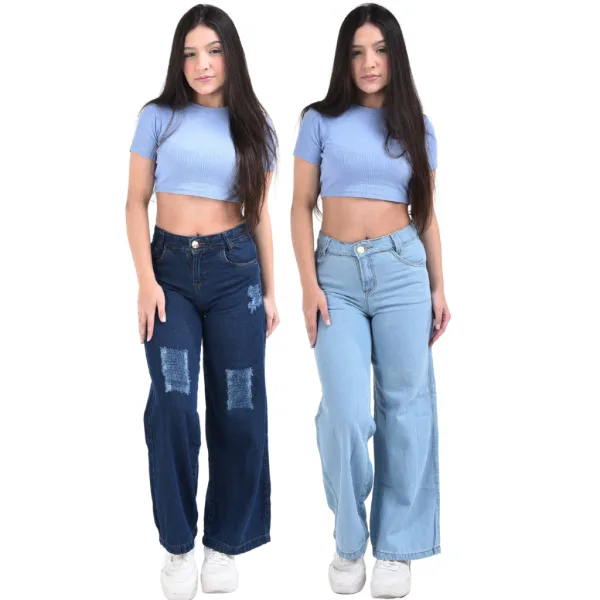 Calça Pantalona Infantil Wide Leg para Meninas Calça wide leg infantil para menina