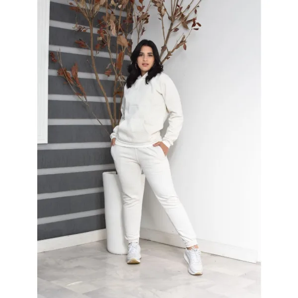 Conjunto de Moletom Feminino Flanelado e Felpado Conjunto feminino de moletom flanelado e felpado