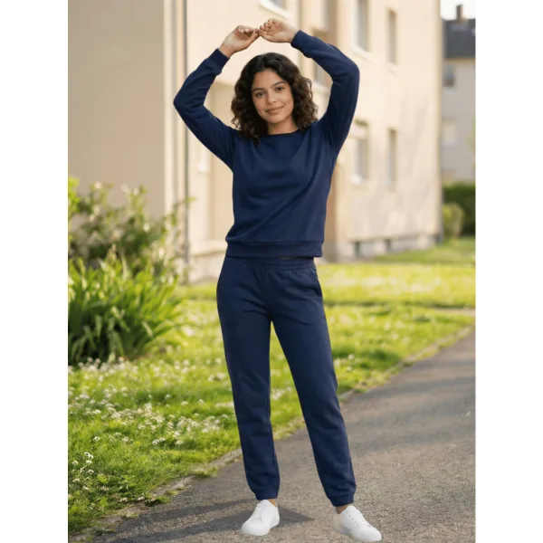 Conjunto de moletom feminino para looks casuais Conjunto de moletom feminino