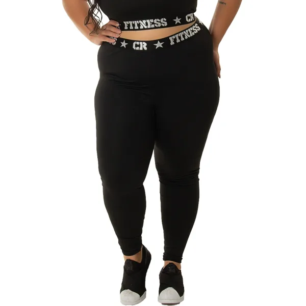 Legging Plus Size de Cintura Alta para Academia Legging plus size de cintura alta para academia