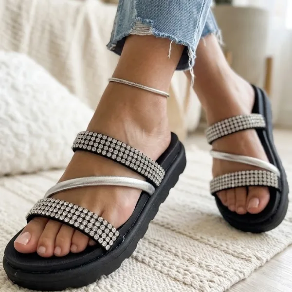 Papete Vizzano de Tira Grossa para Looks Femininos Papete Vizzano de tira grossa para looks femininos