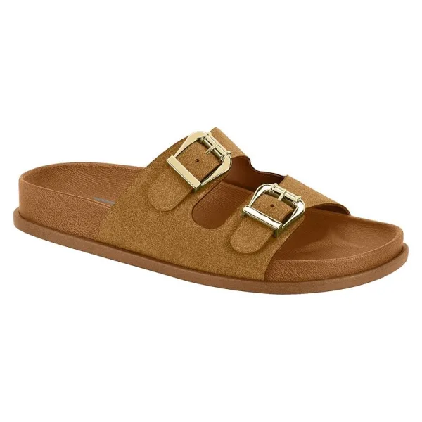 Sandália Birken Papete Vizzano Feminina Confortável Sandália Birken papete feminina Vizzano com fivelas
