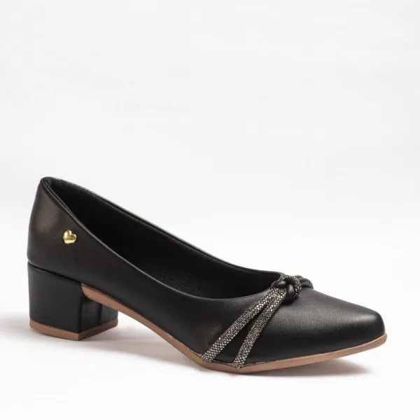 Scarpin Azzav Feminino com Salto Bloco Baixo Scarpin Azzav feminino com salto bloco baixo