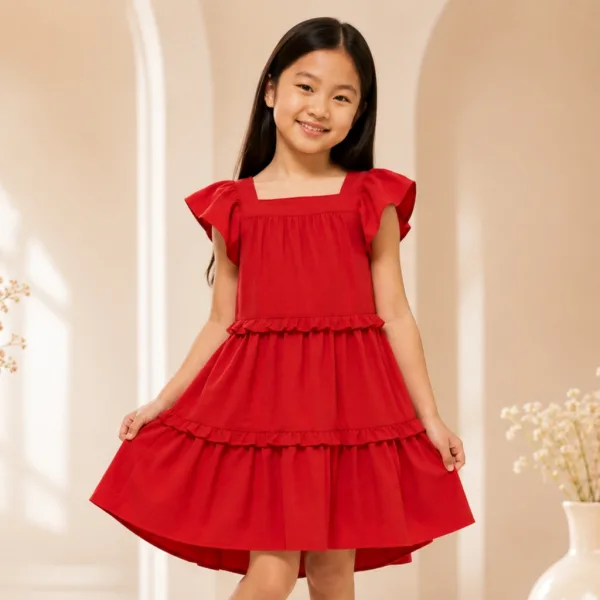 Vestido infantil de festa para meninas no verão Vestido infantil de festa para menina em ocasião especial