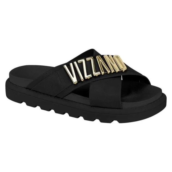 Papete Vizzano Flatform Feminina com Tira em X Papete Vizzano flatform feminina com tira em X