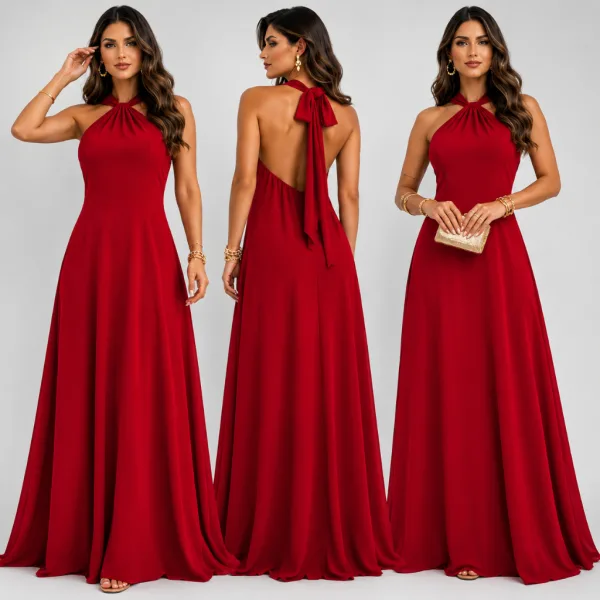 Vestido longo feminino para festas, casamentos e formaturas Vestido longo feminino para festa, casamento, batizado ou formatura